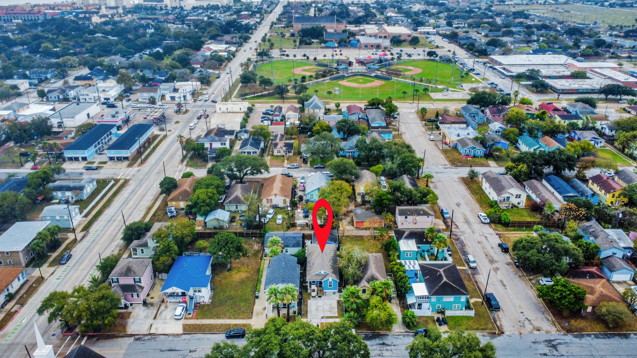 5319 Avenue R Galveston, TX 77551 - Photo 19 of 20 an aerial view of multiple house