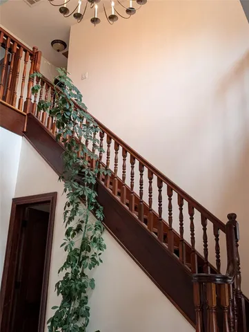 a balcony with wooden floor