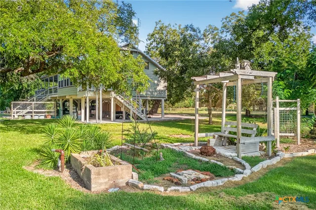 a view of a balcony with an outdoor space