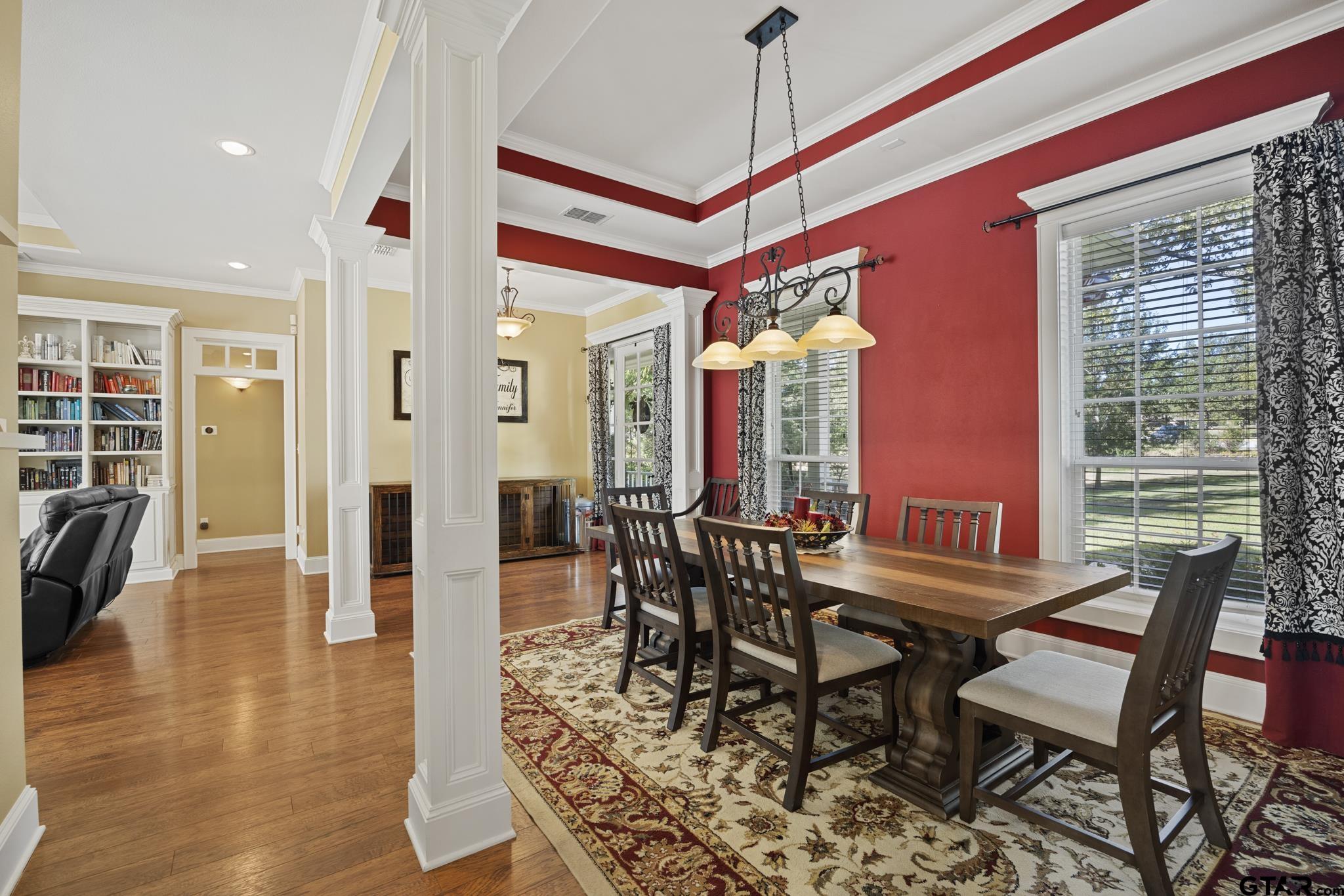 19950 Post Oak Bend Lindale, TX 75771 - Photo 5 of 42 a dining room with furniture and wooden floor