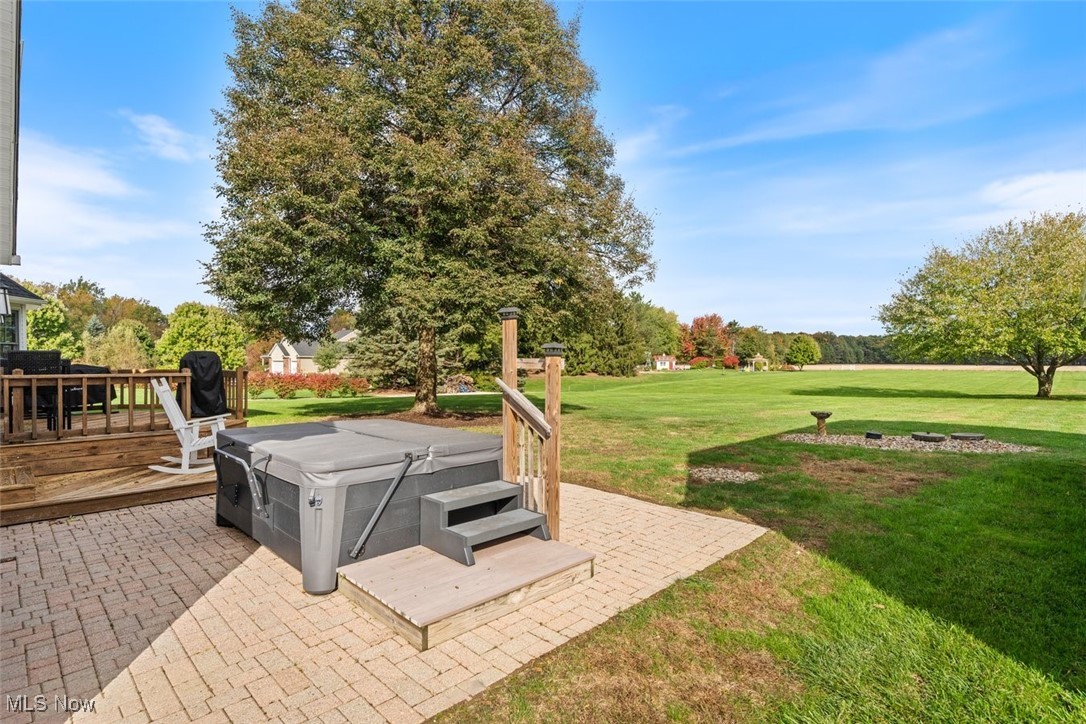 891 Station Road Valley City, OH 44280 - Photo 35 of 45 View of yard featuring a wooden deck
