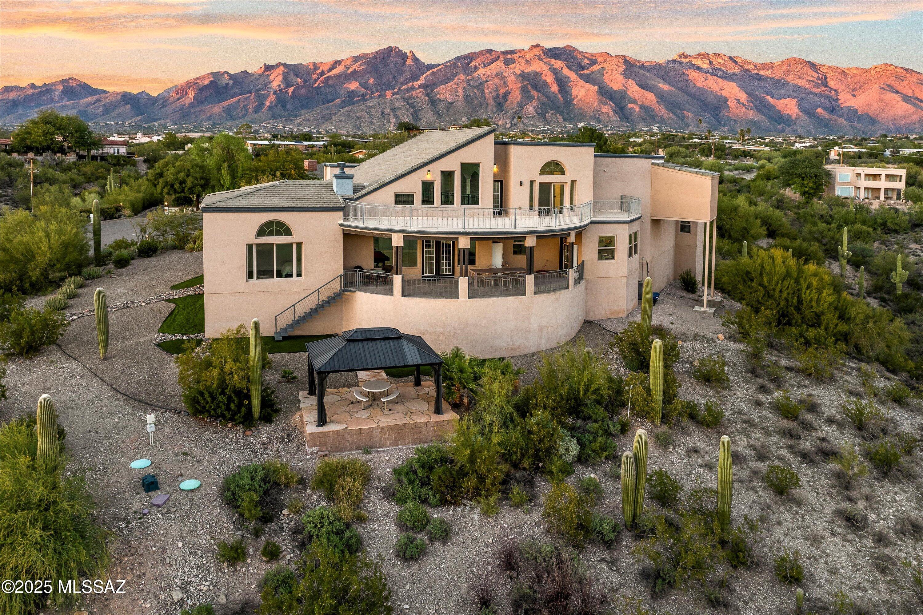 4620 East Swans Nest Road Tucson, AZ 85718 - Photo 2 of 45 Aerial View Back