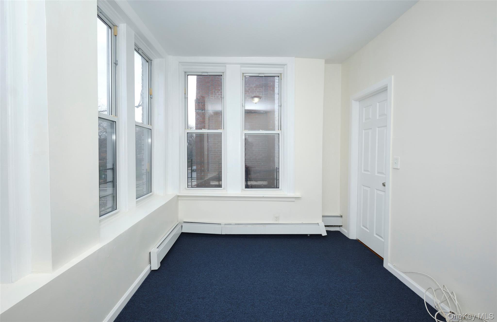 563 Miller Avenue Brooklyn, NY 11207 - Photo 17 of 21 Unfurnished sunroom featuring carpet flooring and baseboard heating