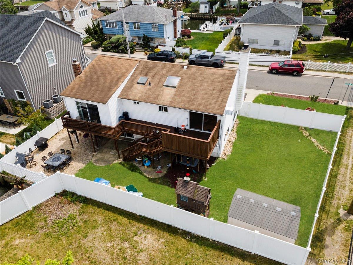 2747 Barbara Road Bellmore, NY 11710 - Photo 26 of 30 Aerial View Of Backyard.