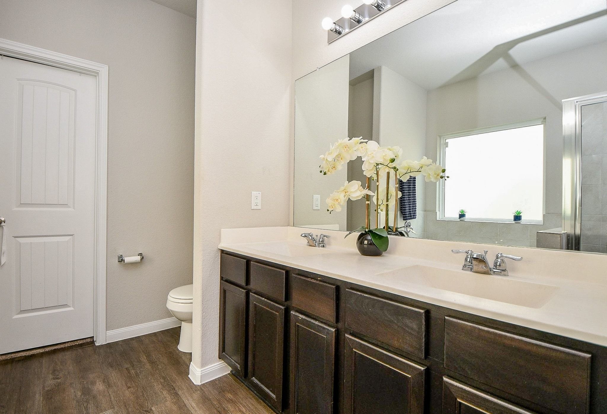 4834 Purple Wisteria Lane Spring, TX 77373 - Photo 16 of 31 Primary bathroom with dual sinks for added convenience.