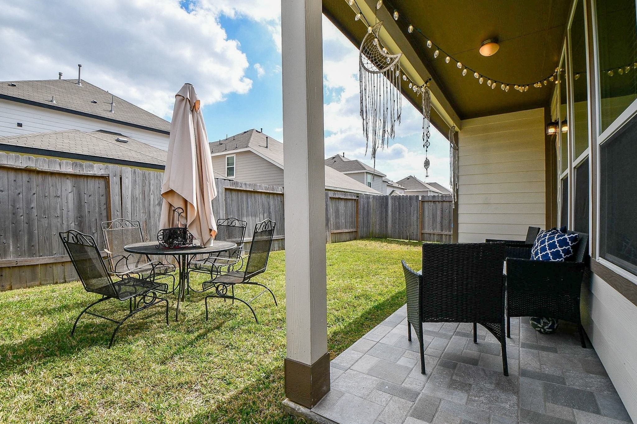 4834 Purple Wisteria Lane Spring, TX 77373 - Photo 28 of 31 Nice backyard ideal for relaxing or entertaining.