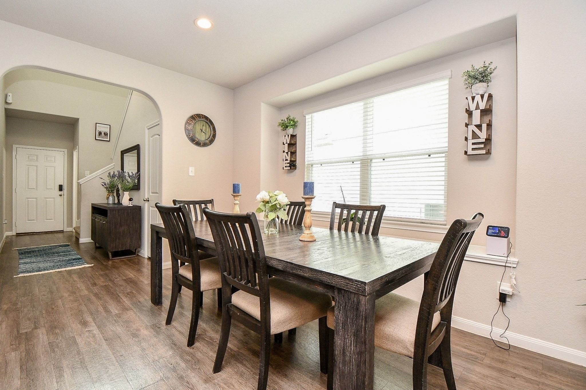 4834 Purple Wisteria Lane Spring, TX 77373 - Photo 3 of 31 Open dining area with recessed lighting throughout.