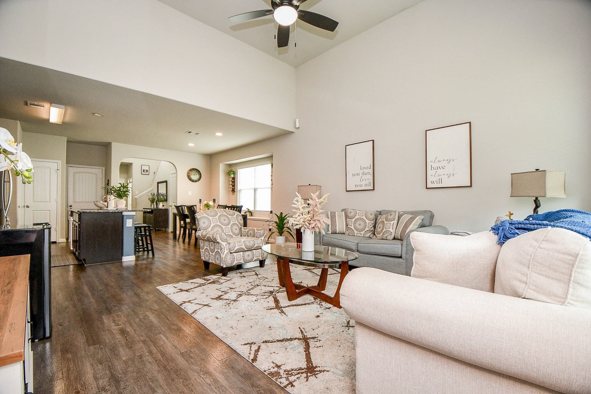4834 Purple Wisteria Lane Spring, TX 77373 - Photo 10 of 31 View showcasing the open layout of the main living areas.
