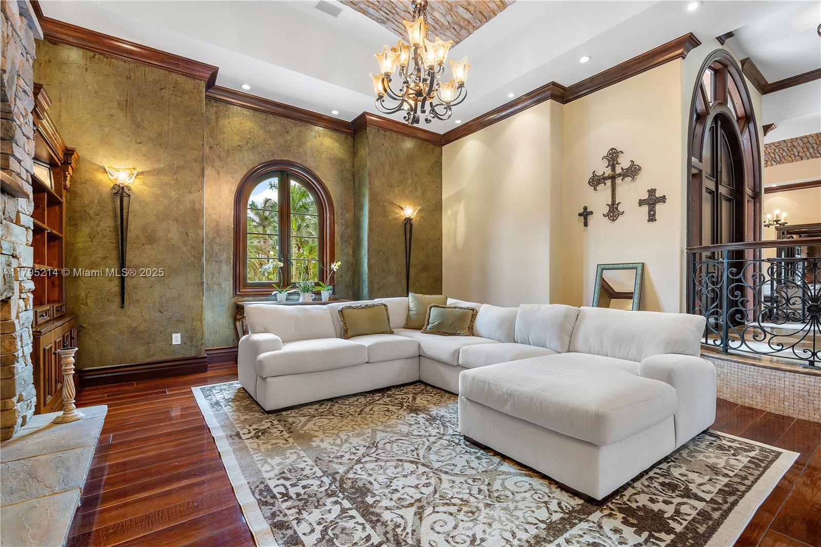 17201 Southwest 248th Street Homestead, FL 33031 - Photo 23 of 78 a living room with furniture and a chandelier