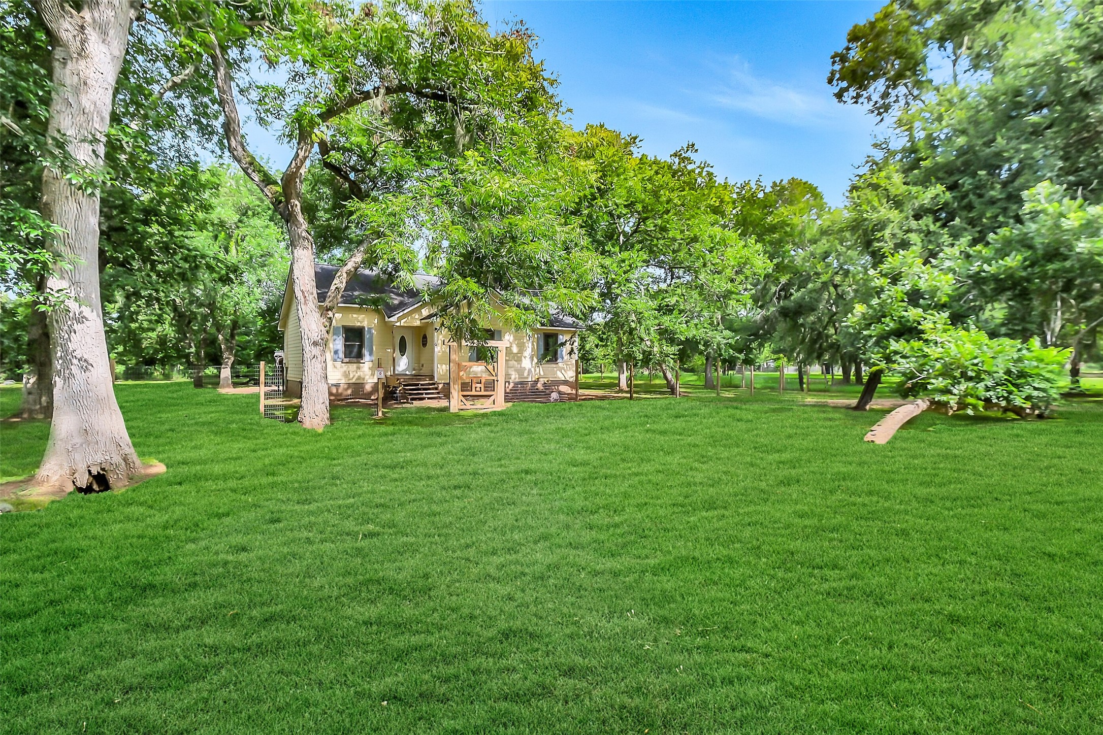 603 Hackamore Road Simonton, TX 77485 - Photo 18 of 21 a view of a house with a big yard