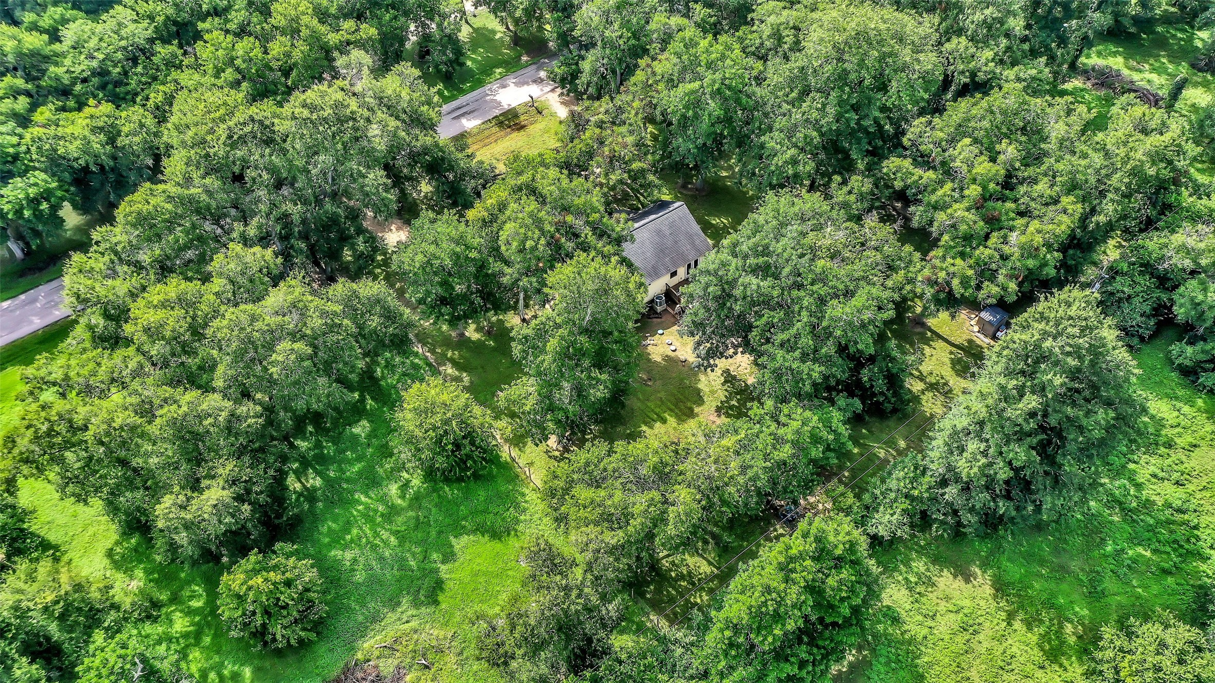 603 Hackamore Road Simonton, TX 77485 - Photo 21 of 21 an aerial view of residential house with outdoor space and trees all around