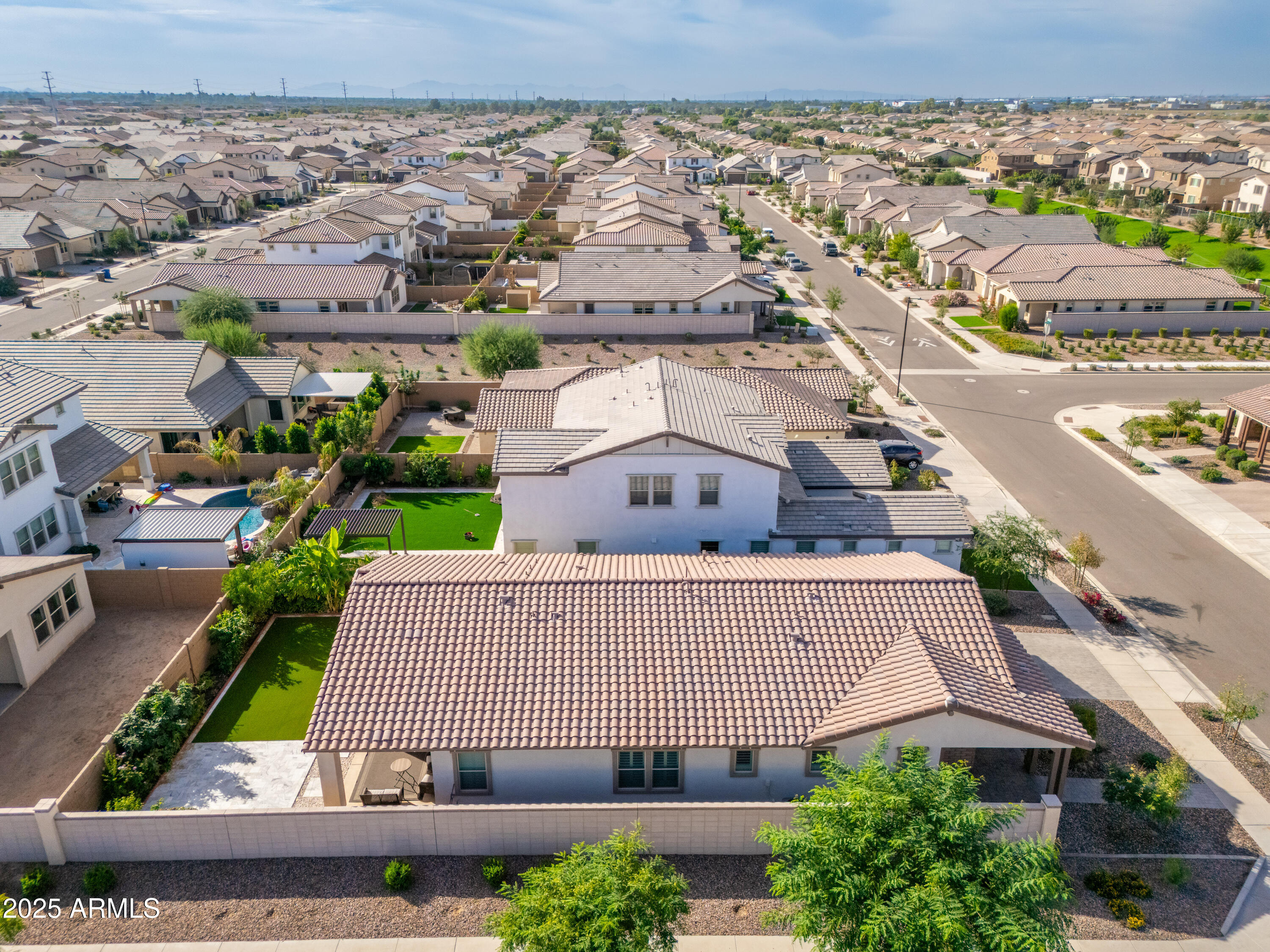 21357 East Macaw Drive Queen Creek, AZ 85142 - Photo 35 of 48 an aerial view of a house