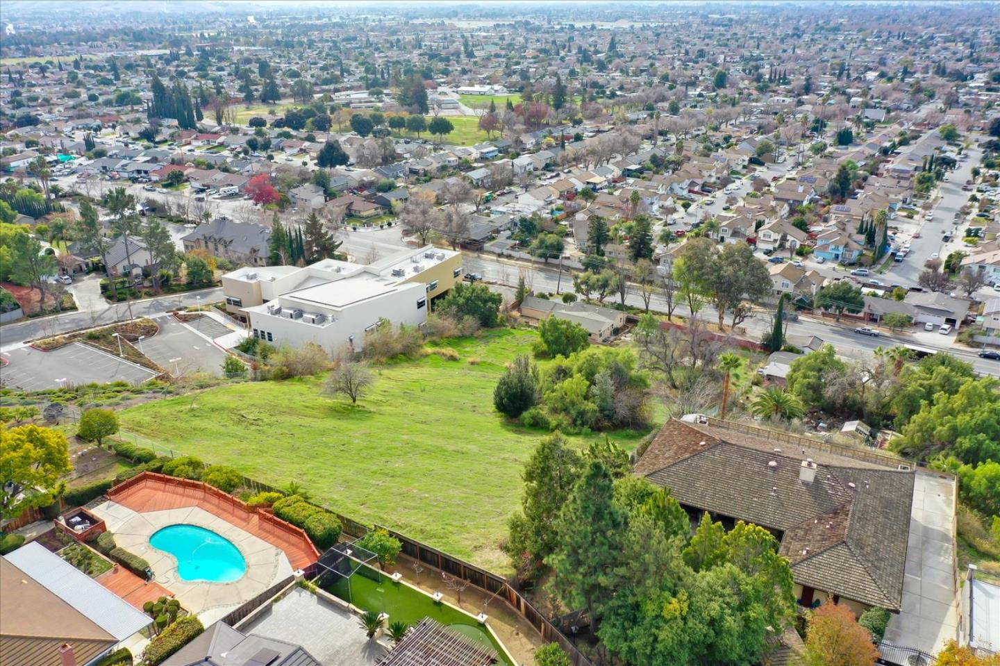 10150 Clayton Road San Jose, CA 95127 - Photo 40 of 61 an aerial view of residential houses with outdoor space