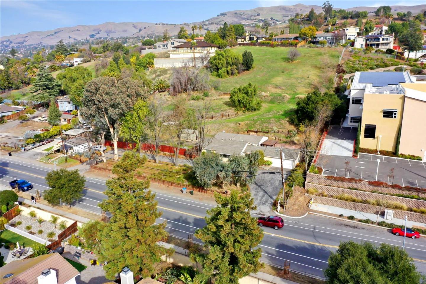 10150 Clayton Road San Jose, CA 95127 - Photo 46 of 61 an aerial view of residential houses with outdoor space and river