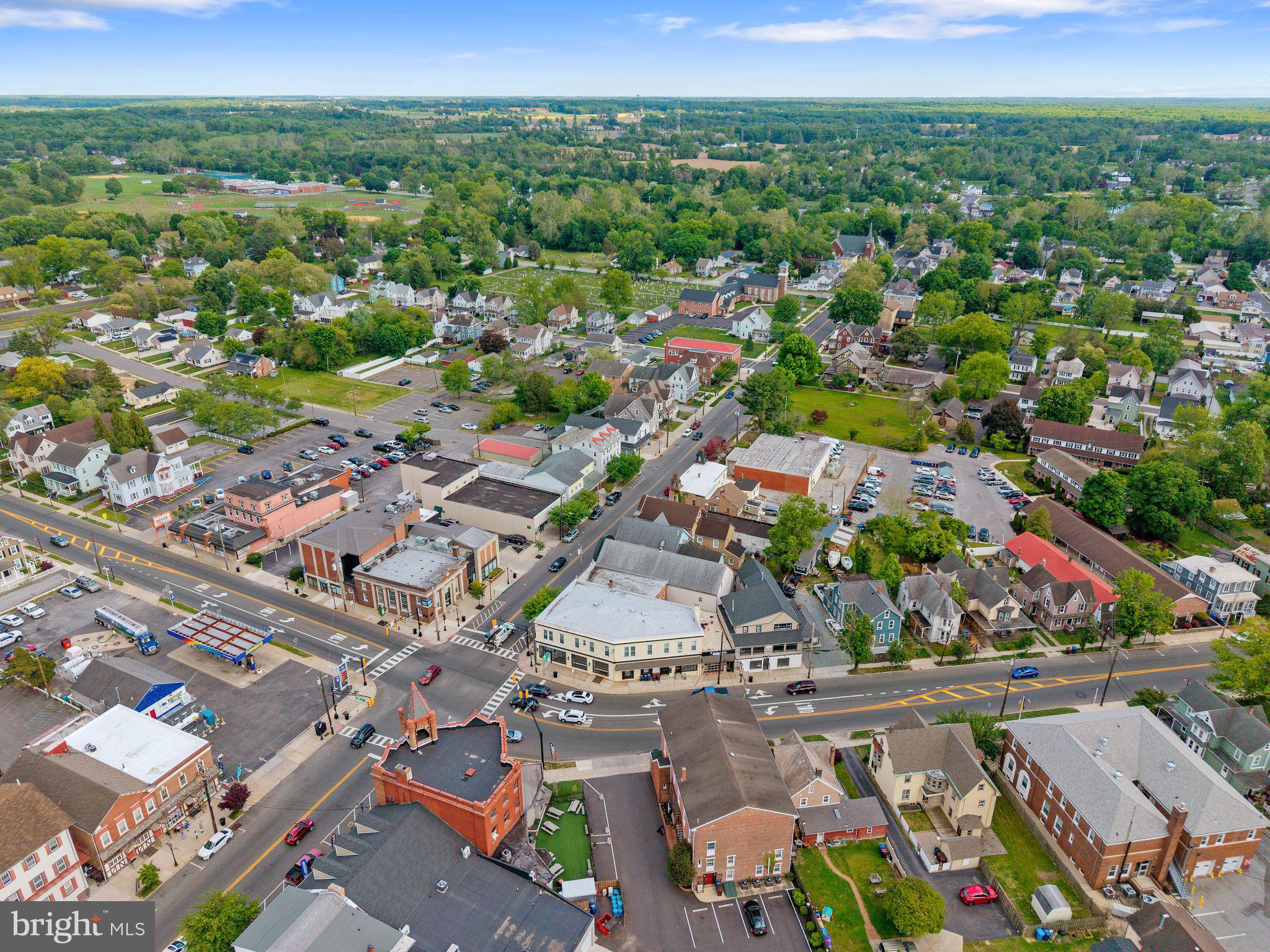 229 North Main Street Woodstown, NJ 08098 - Photo 64 of 74 an aerial view of residential houses with outdoor space and street view