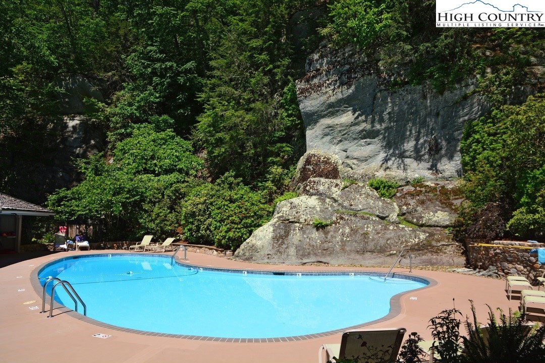Evergreen Boone, NC 28607 - Photo 11 of 12 a view of a swimming pool with a yard