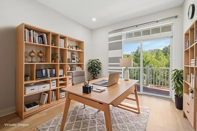 a view of an empty room