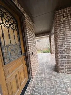 a view of a pathway door