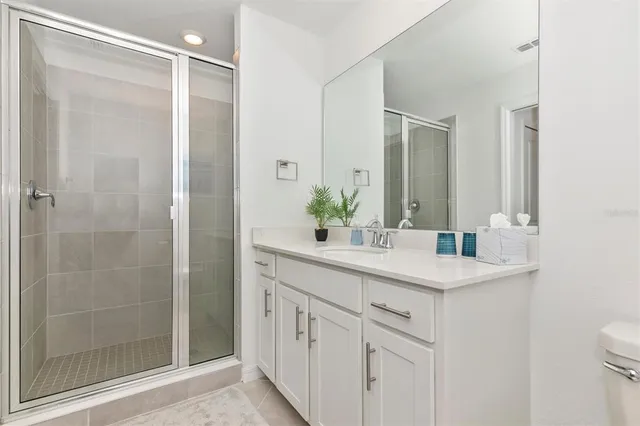 a view of a golf course with a lake