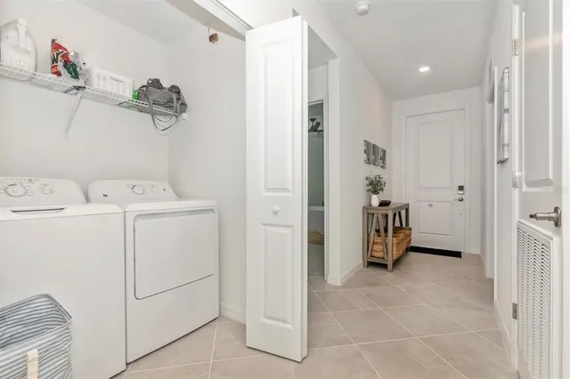 a view of a lake with a outdoor space