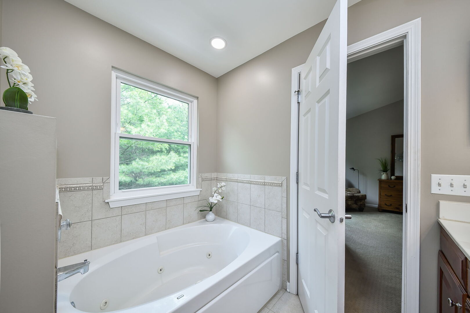 375 Ridge Road North Aurora, IL 60542 - Photo 13 of 24 a bathroom with a bathtub and a shower