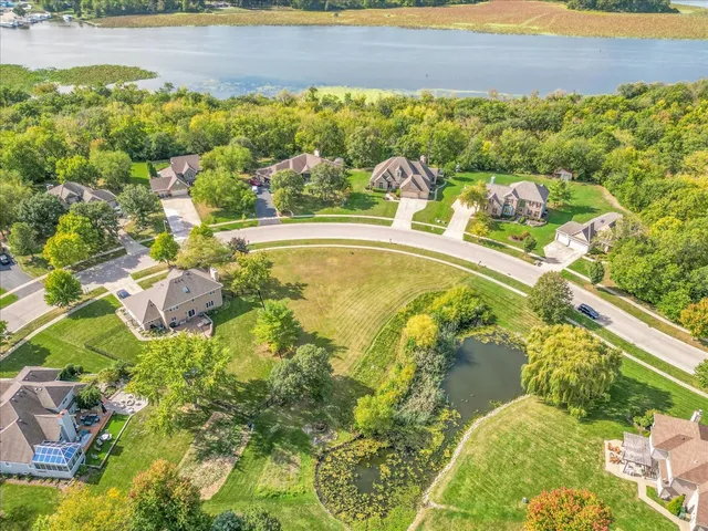 a view of a lake and outdoor space
