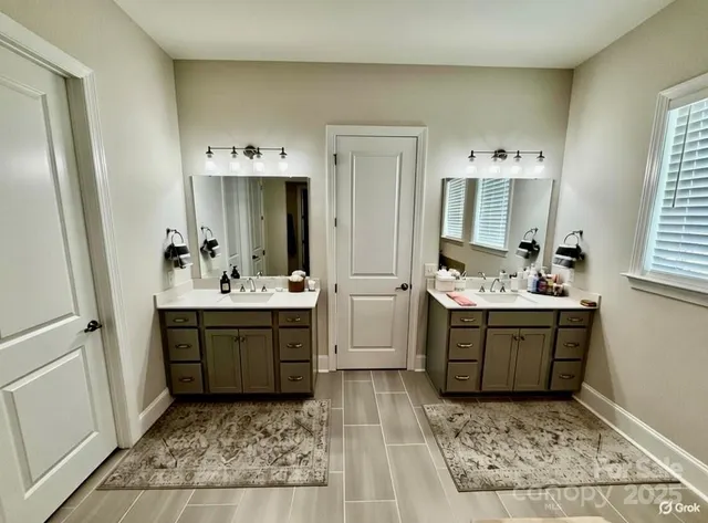 a room with a bed and a window