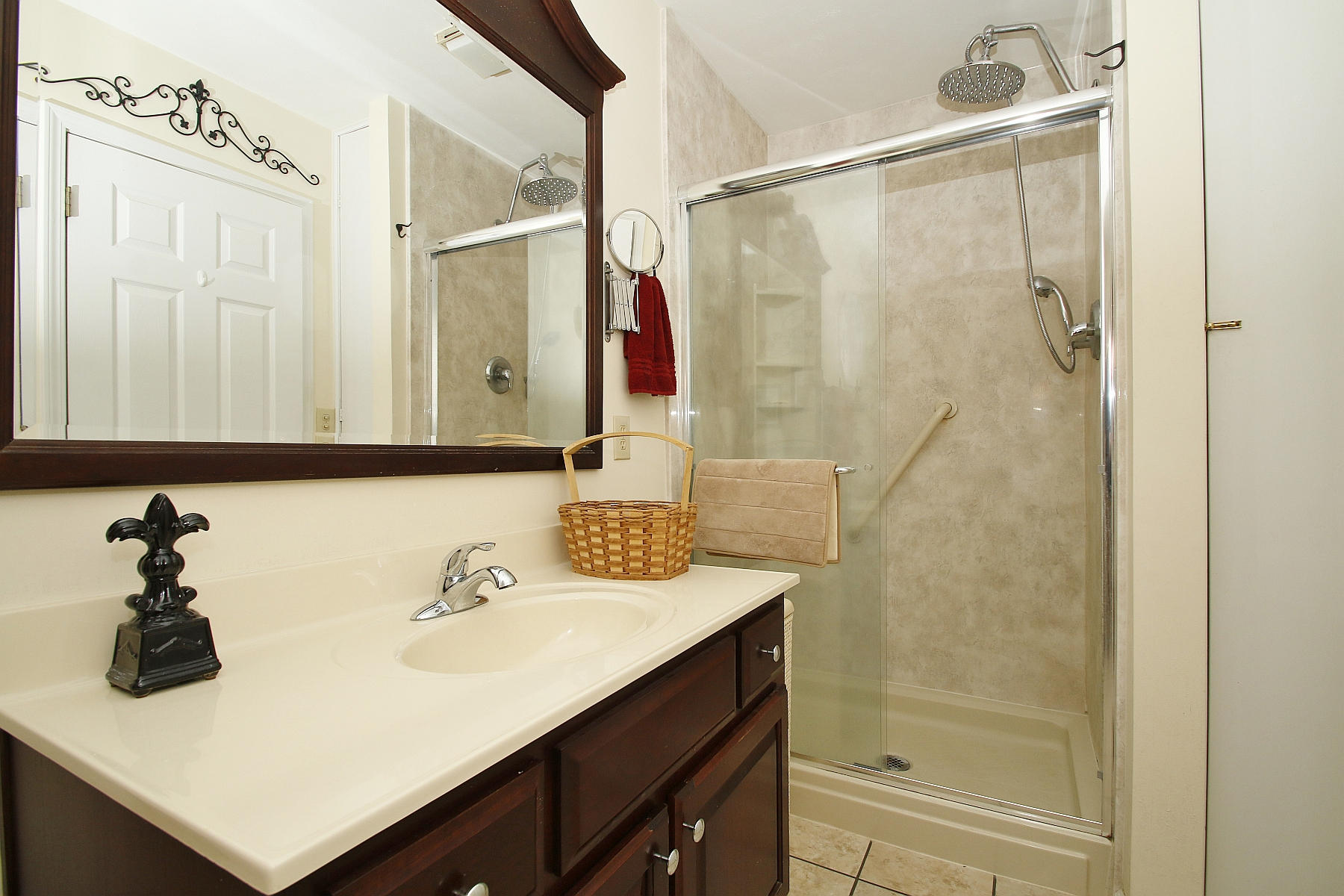 1883 Mill Iron Road Goodview, VA 24095 - Photo 23 of 56 a bathroom with a sink and a mirror
