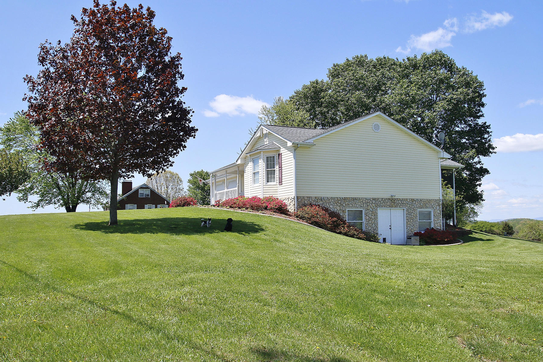 1883 Mill Iron Road Goodview, VA 24095 - Photo 54 of 56 a front view of house with yard and green space