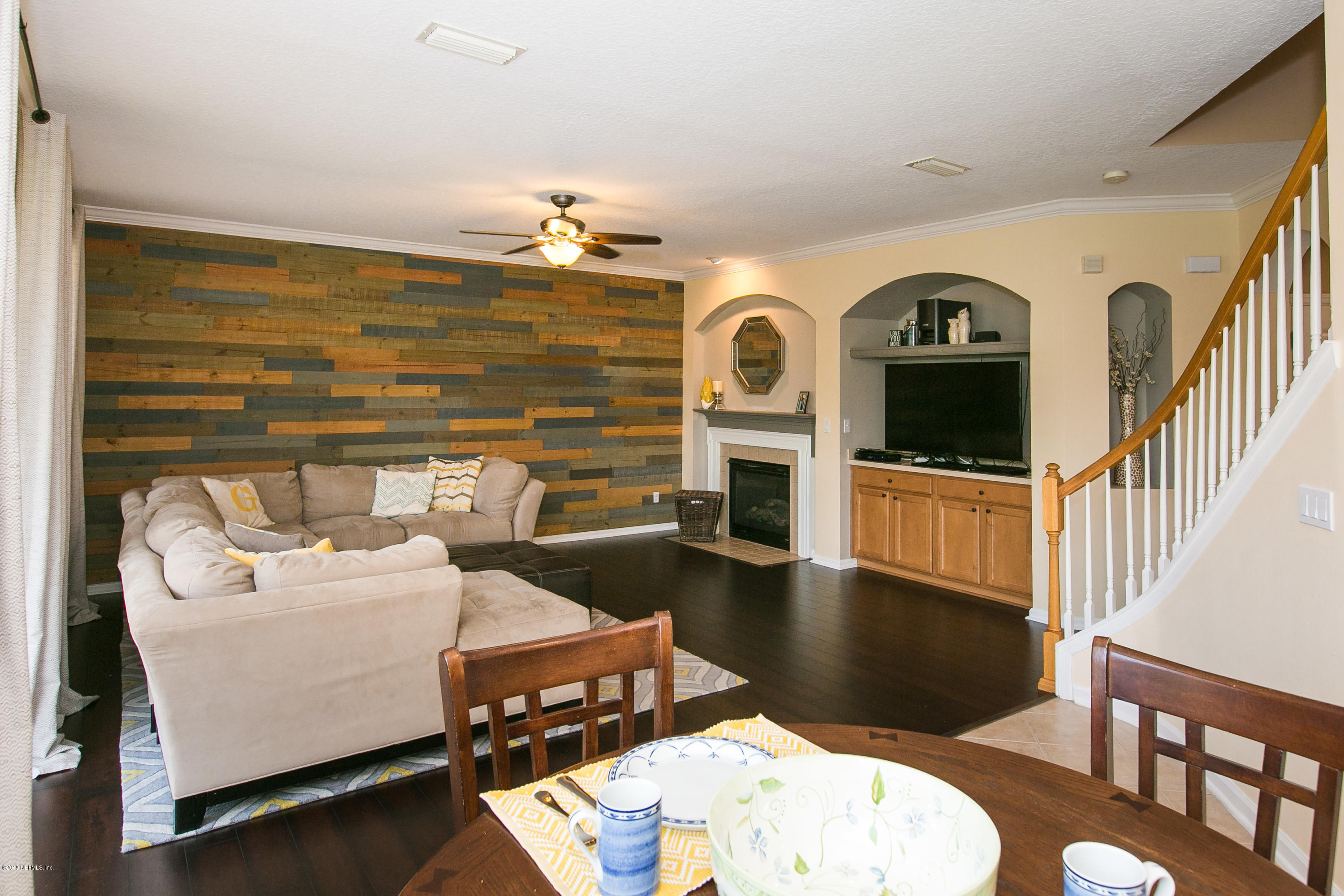 3043 South Atherley Road St. Augustine, FL 32092 - Photo 4 of 72 Family Room new wood accent wall