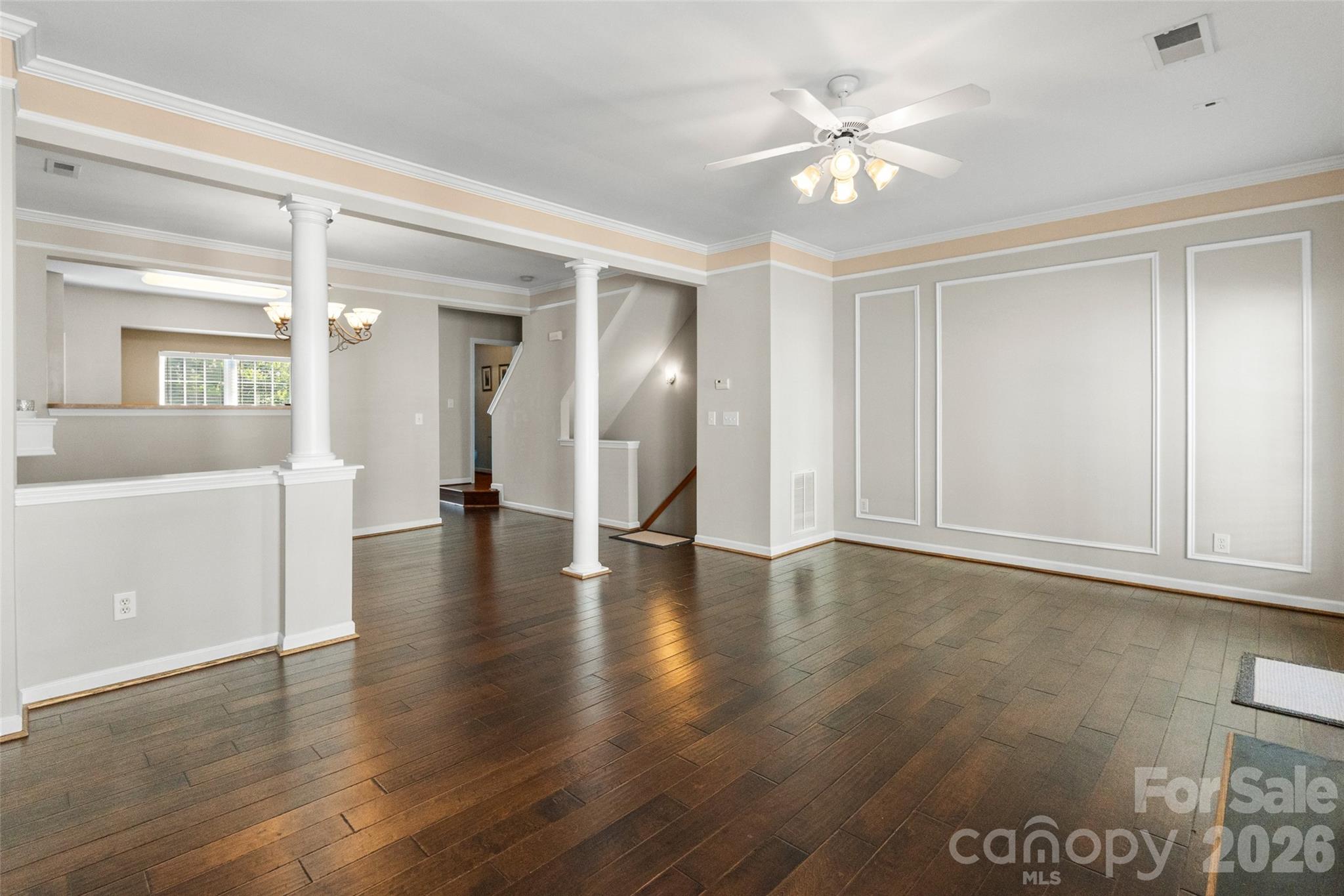 104 Rock Ridge Lane Mount Holly, NC 28120 - Photo 13 of 48 wooden floor in an empty room with a window