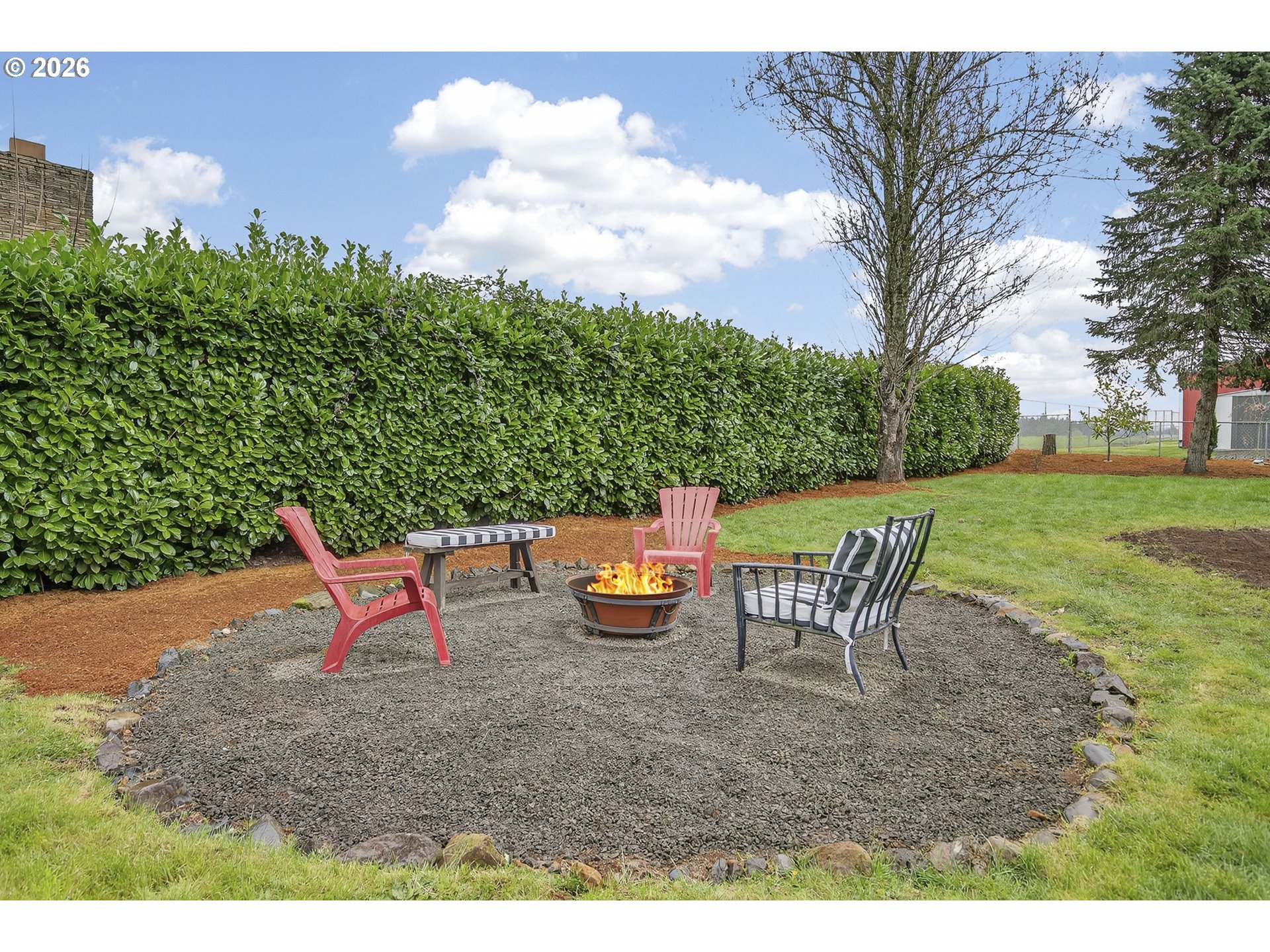 615 Northeast 257th Avenue Camas, WA 98607 - Photo 33 of 48 a view of a backyard with sitting area