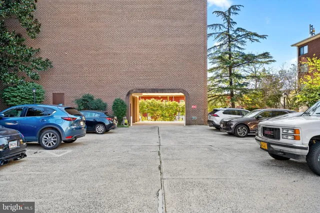 a view of a cars parking space