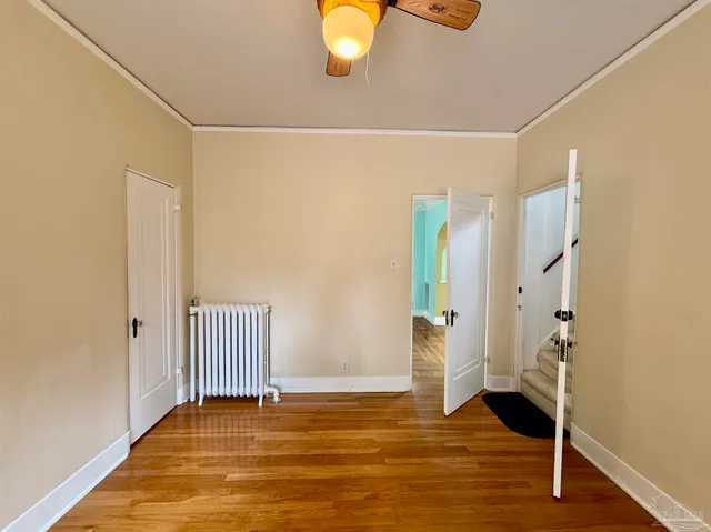 a view of an empty room