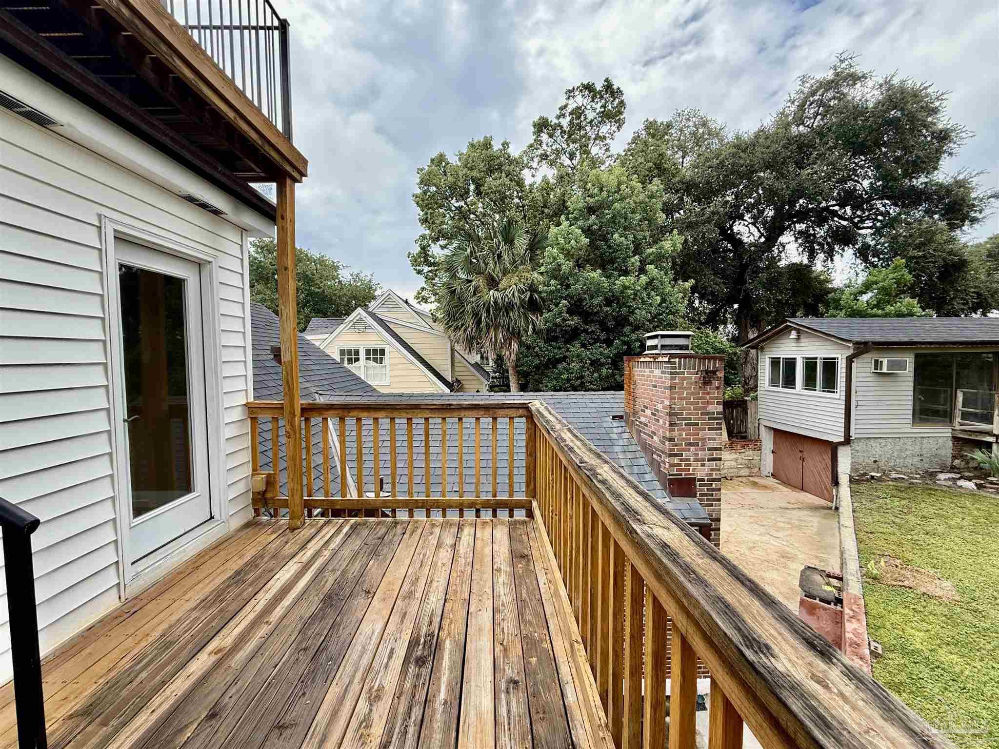 1717 Yates Avenue Pensacola, FL 32503 - Photo 46 of 47 a view of balcony with wooden floor and fence
