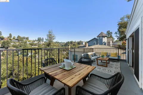 a outdoor space with patio furniture
