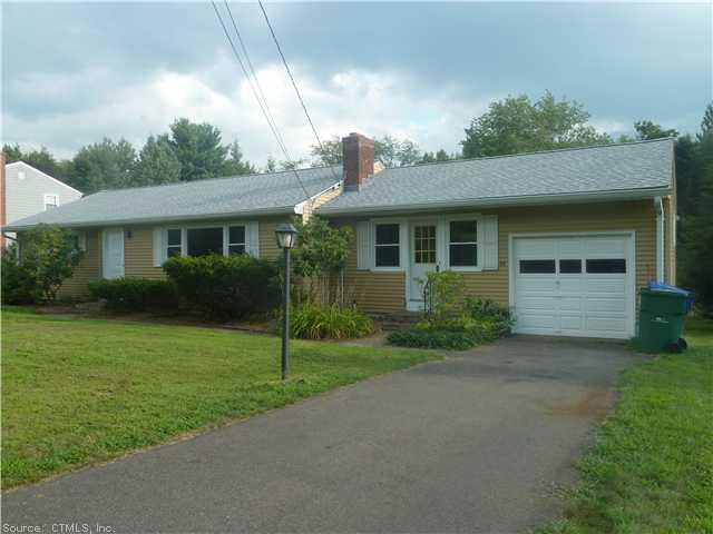89 Beelzebub Road South Windsor, CT 06074 - Photo 1 of 1 a view of a house with a yard and potted plants