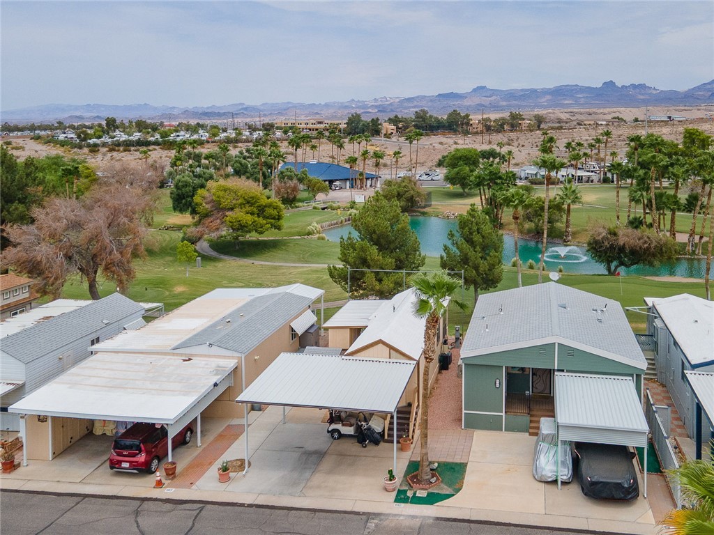 2000 Ramar Road, Unit 612 Bullhead City, AZ 86442 - Photo 43 of 77 Aerial view of residential area with a water and mountain view