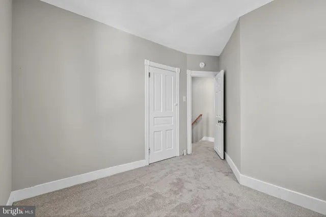 a view of an empty room