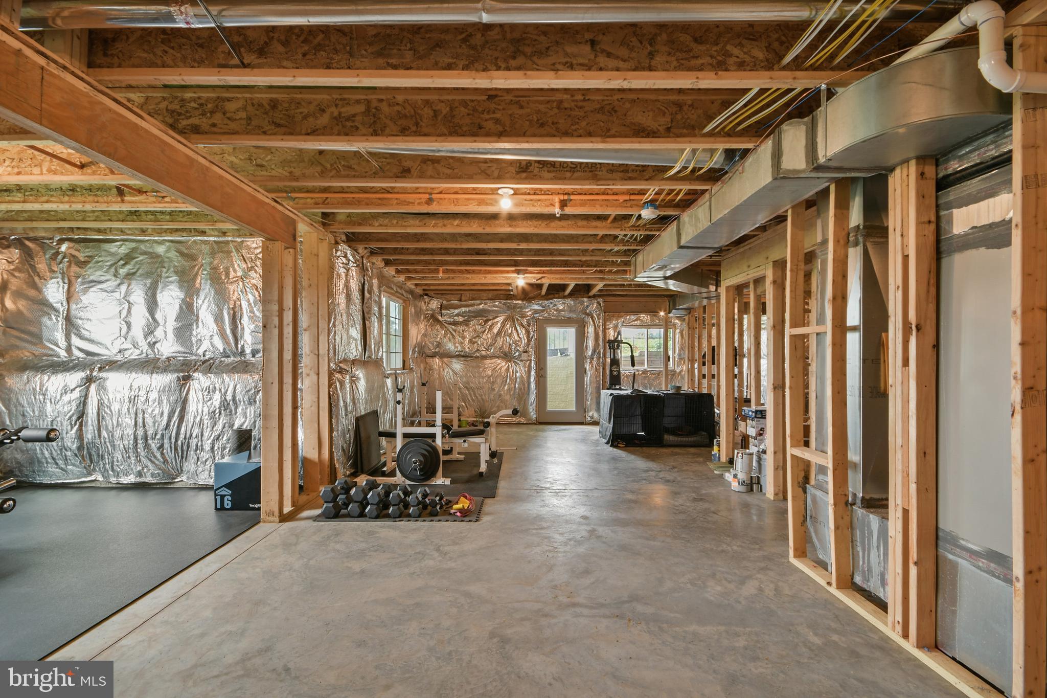 9813 Masser Road Frederick, MD 21702 - Photo 70 of 91 Large, spacious unfinished basement...
