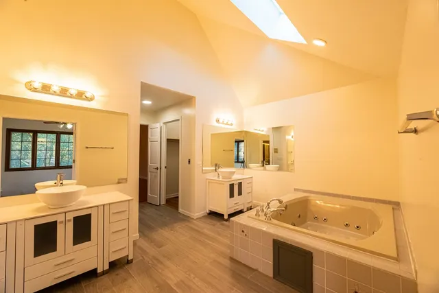 a kitchen with a stove and a sink