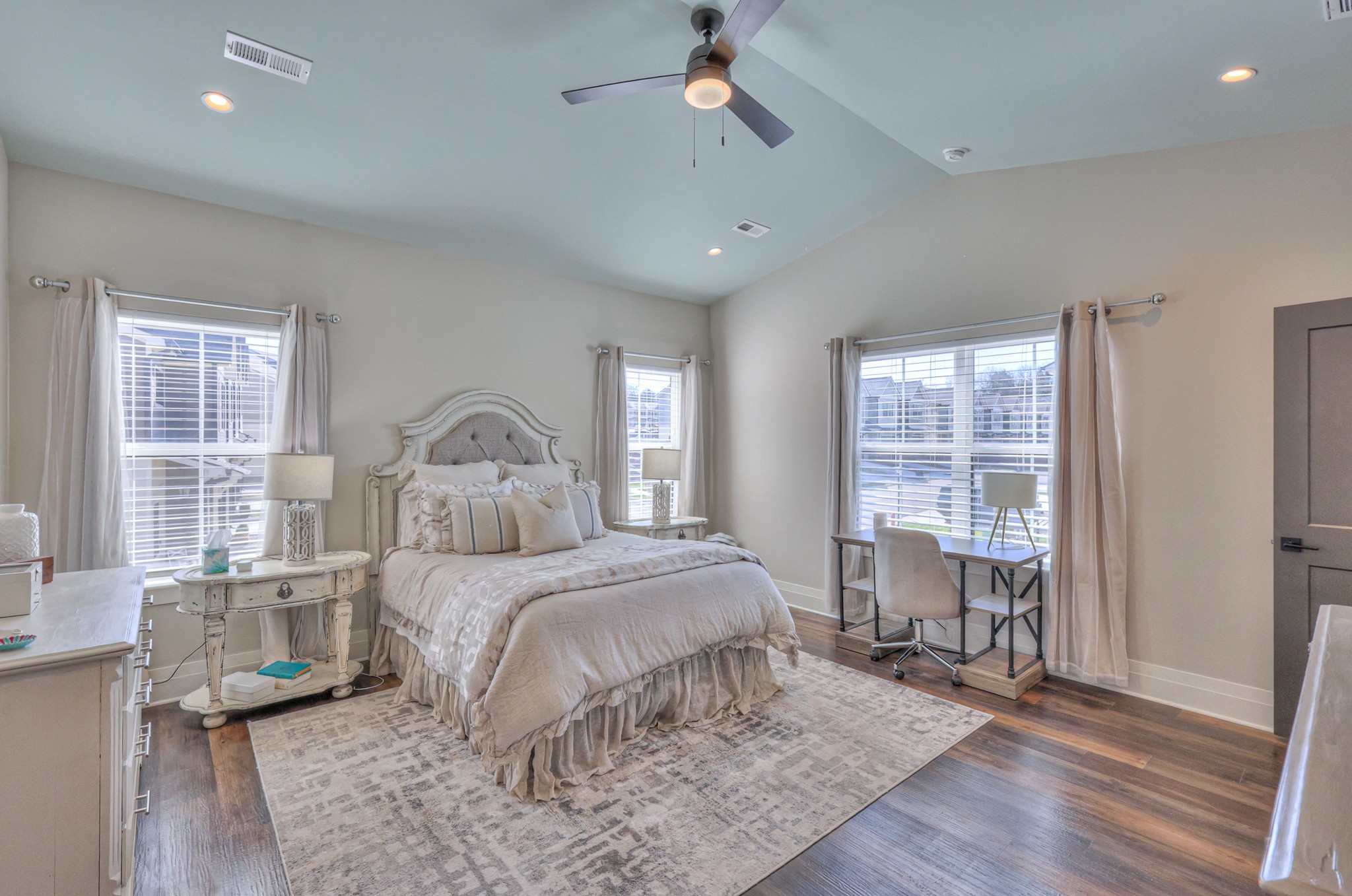 1108 Noble Loop Nashville, TN 37211 - Photo 21 of 45 a bedroom with a bed and wooden floor