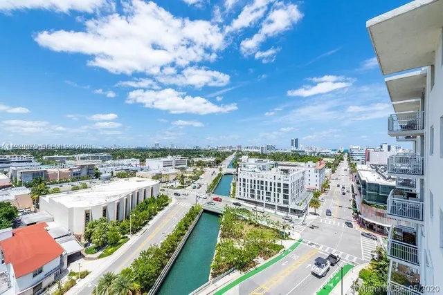 a view of a balcony with city view