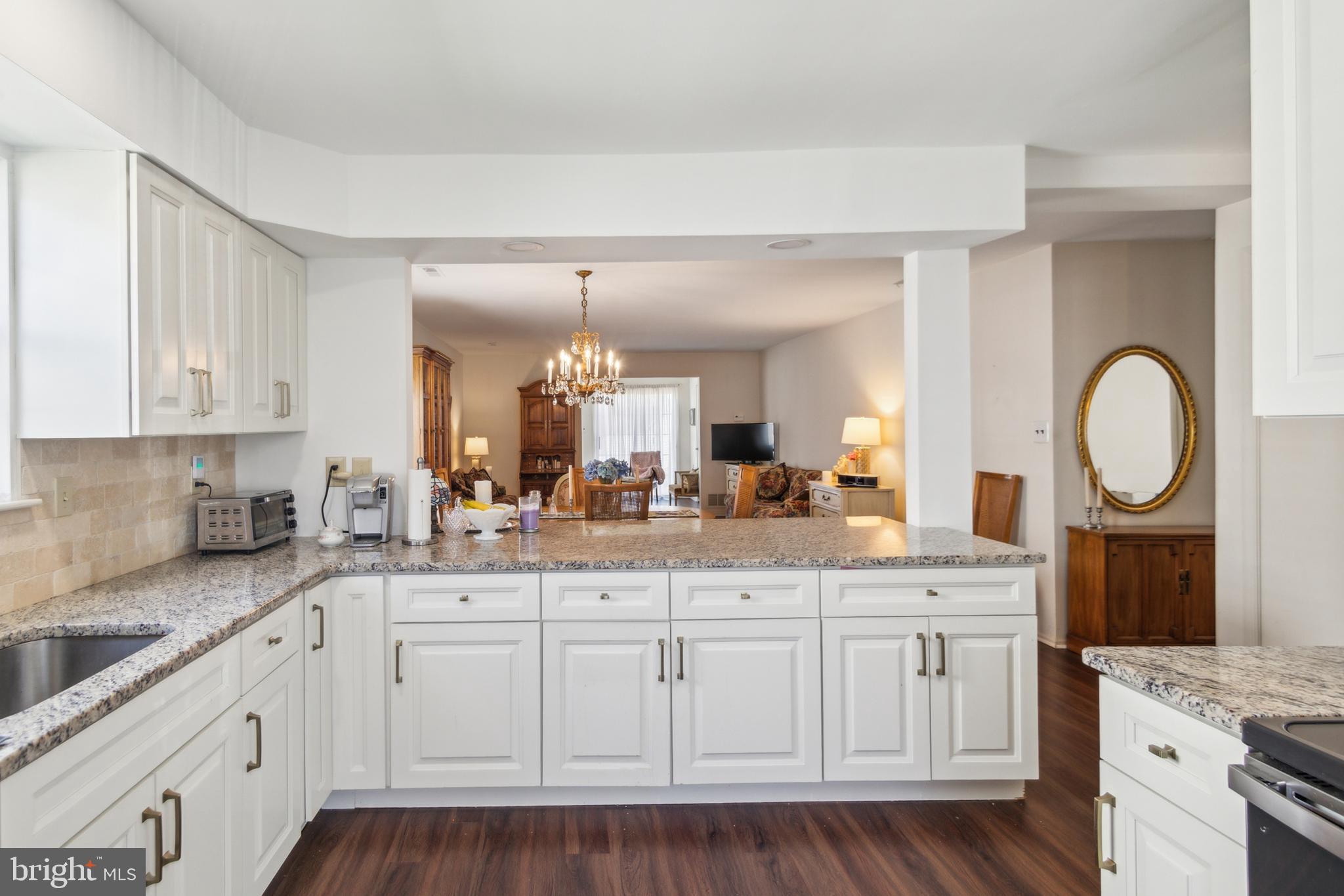 48 Eddystone Way Mount Laurel, NJ 08054 - Photo 8 of 30 a kitchen with white cabinets and sink