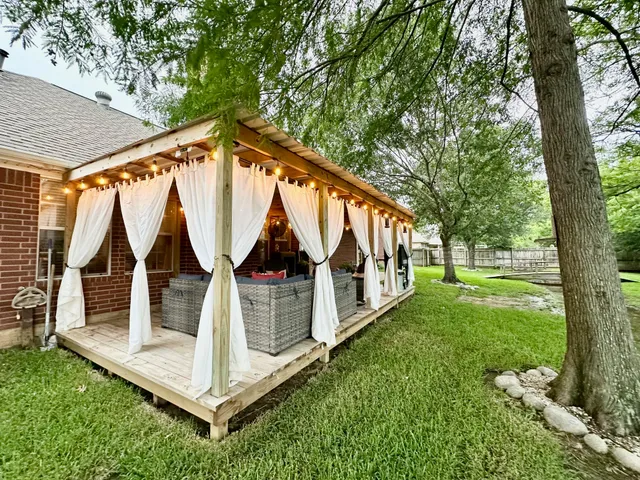 swimming pool with trees in the background