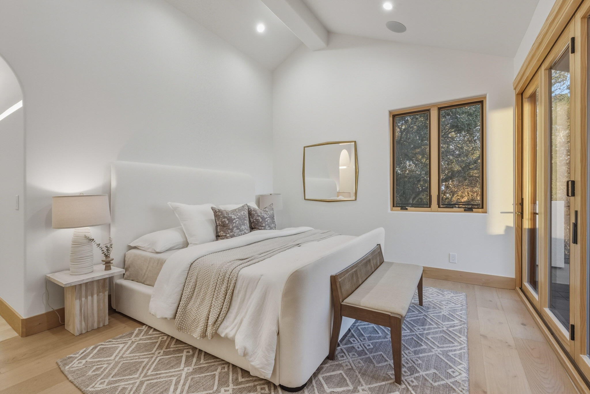 210 Las Alturas Road Santa Barbara, CA 93103 - Photo 25 of 61 a bedroom with a large bed and a window