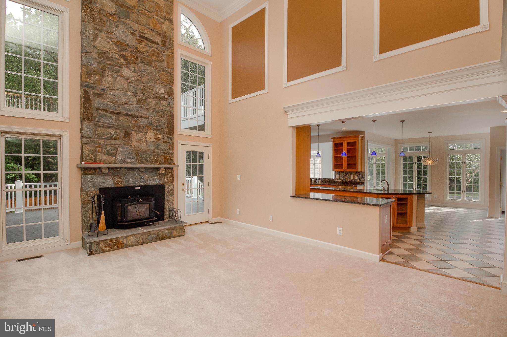 2018 Elmwood Road Annapolis, MD 21409 - Photo 6 of 29 2 Story Family Room w/Stone Fireplace