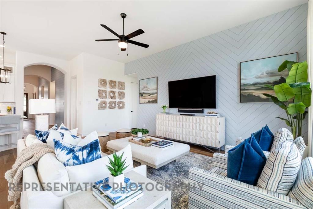 1629 Buscot Lane Haslet, TX 76052 - Photo 15 of 40 a living room with furniture and a flat screen tv