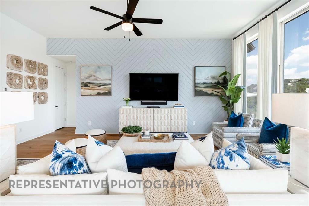 1629 Buscot Lane Haslet, TX 76052 - Photo 3 of 40 a living room with furniture and a flat screen tv