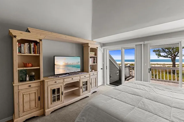 a view of beach and ocean